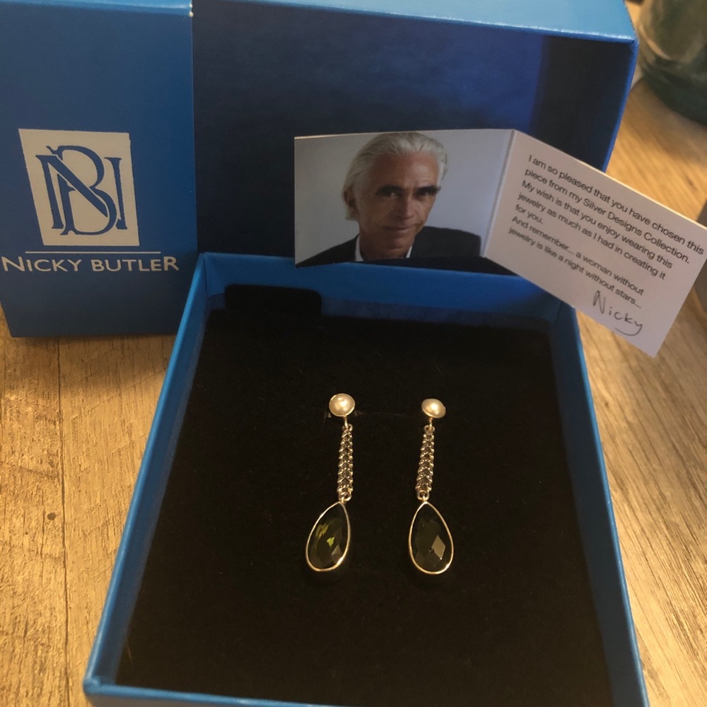 Nicky Butler Silver Drop Earrings